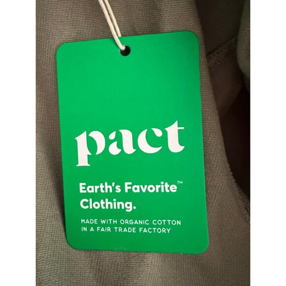 NWT! Pact Organic Cotton Full Zip Hoodie Size Small Sage Green Fair Trade - Picture 9 of 11